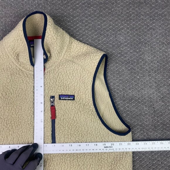 Patagonia Men's Retro Pile Fleece Vest Large El Cap Khaki Retro X Deep Pile - Picture 7 of 10